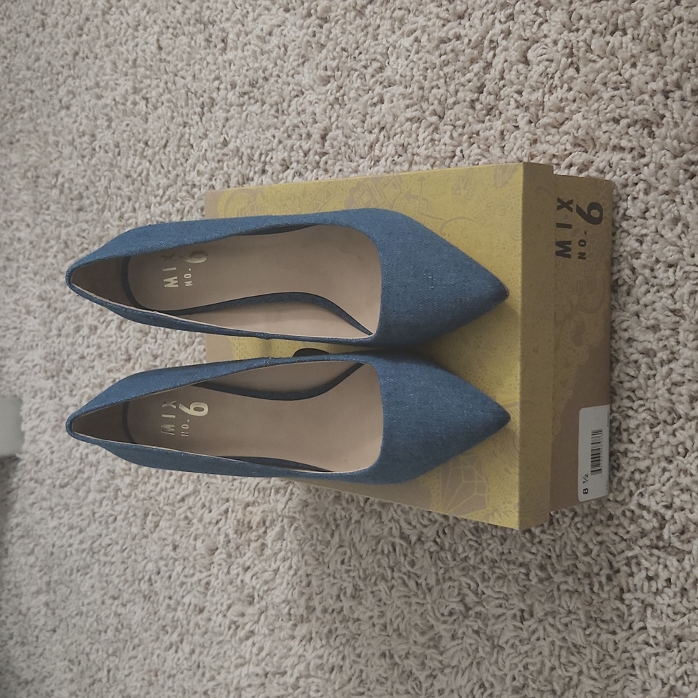 Denim heels size 8.5